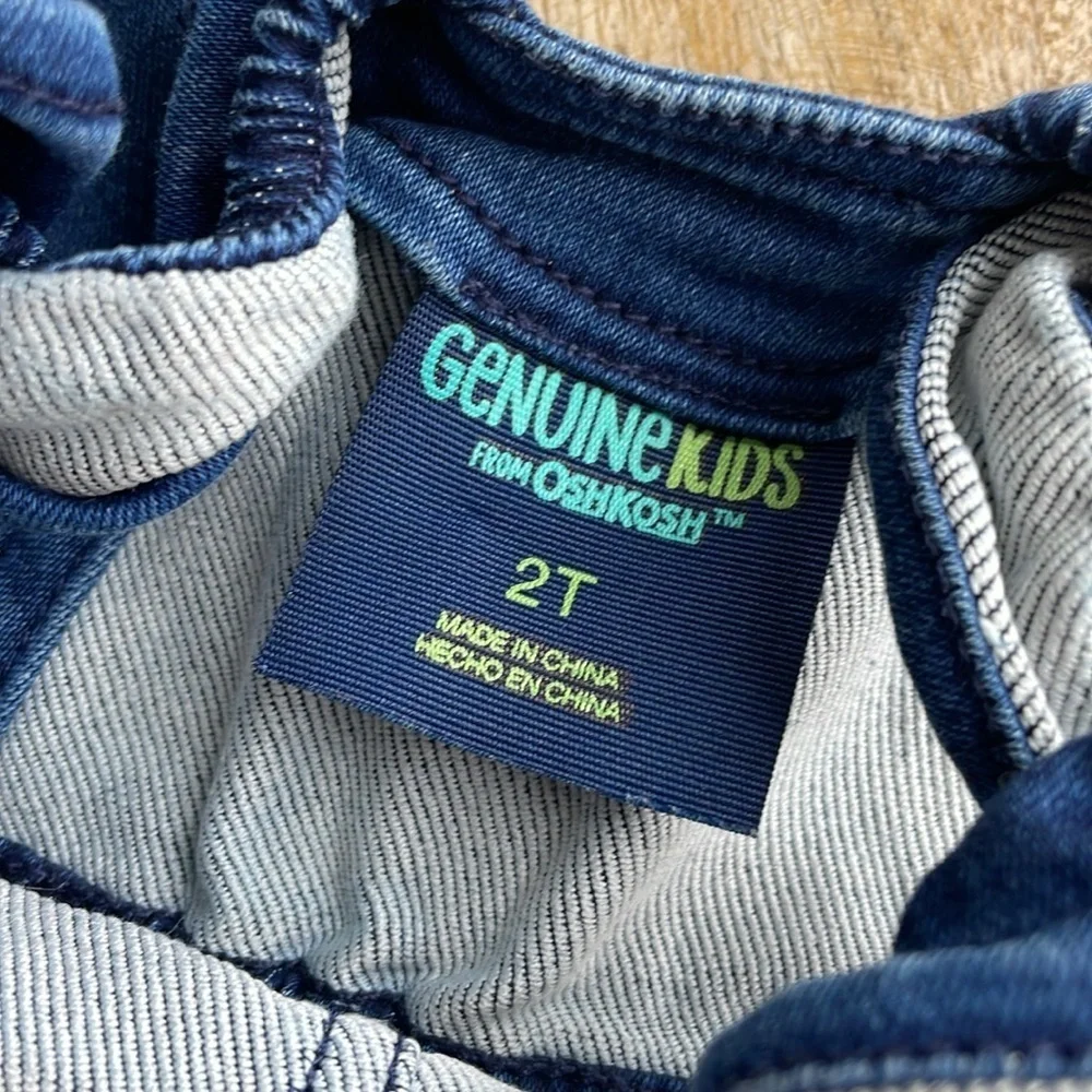 Genuine Kids girls denim overalls 2t